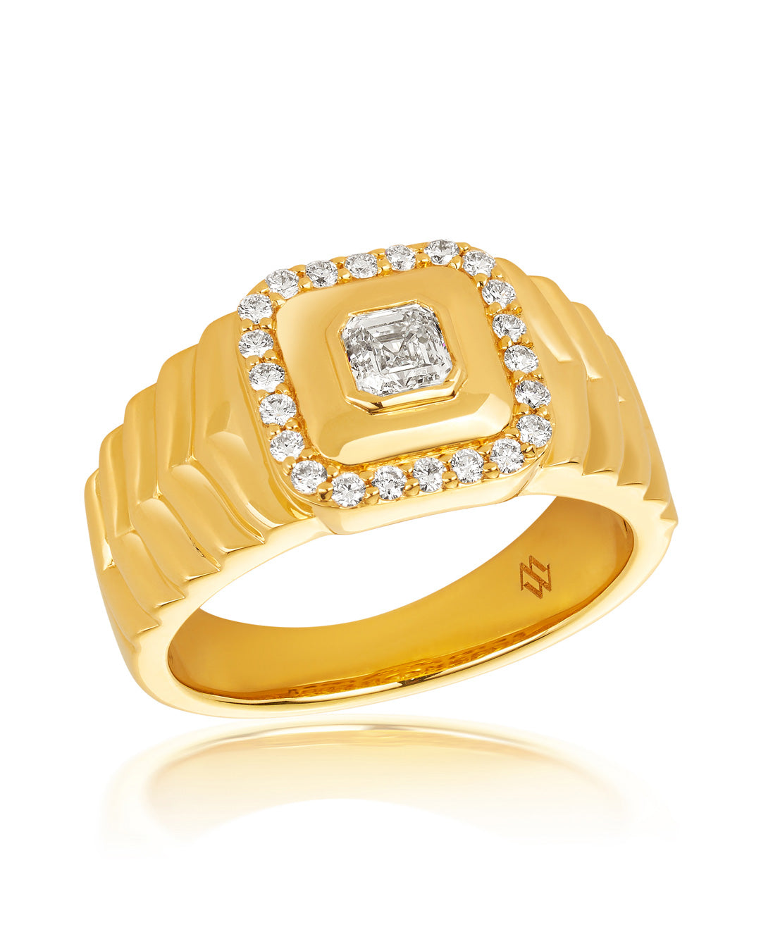 ‘Asscher’ - Round and Asscher Cut Diamond Ring – McKinney Welch AUS